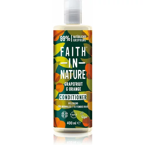 FAITH IN NATURE Grapefruit & Orange naravni balzam za normalne do suhe lase 400 ml