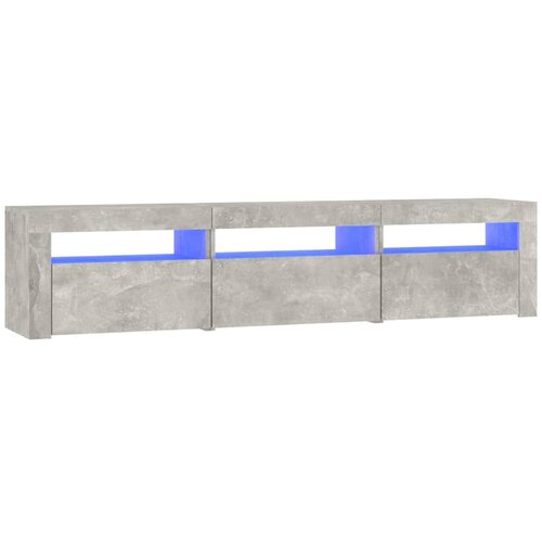 vidaXL TV omarica z LED lučkami betonsko siva 180x35x40 cm, (20734226) Cene