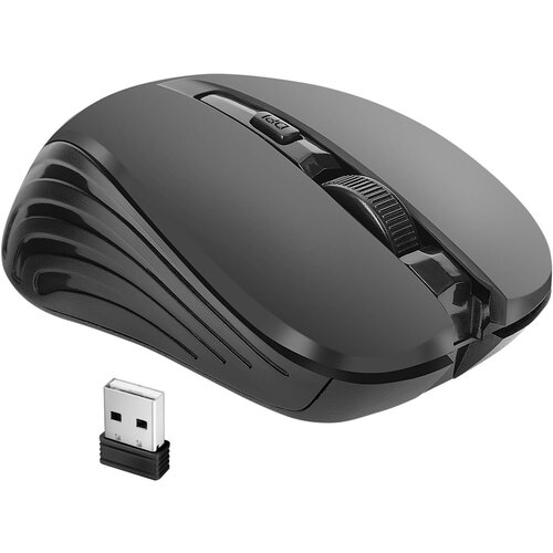 LINQ Brezžična optična mi&scaron;ka Ultra natančna 1600 DPI z USB 2.4G sprejemnikom Domet 10m, Črna, (5000185050) Cene