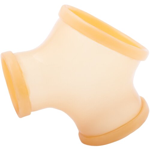 Toylie latex sleeve with penis and testicle ring gil semitransparent Cene