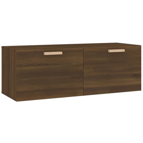 Maison Chic Stenska omarica - Zidna omarica rjavi hrast 100x36,5x35 cm inženirski les iu34, (22063166) Cene