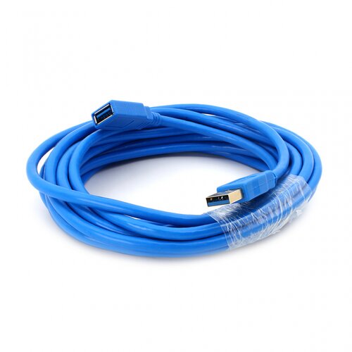  JWD-U1 Kabl USB 2.0 Tip A muški ulaz na USB Tip A ženski ulaz, 5m, Plavi Cene