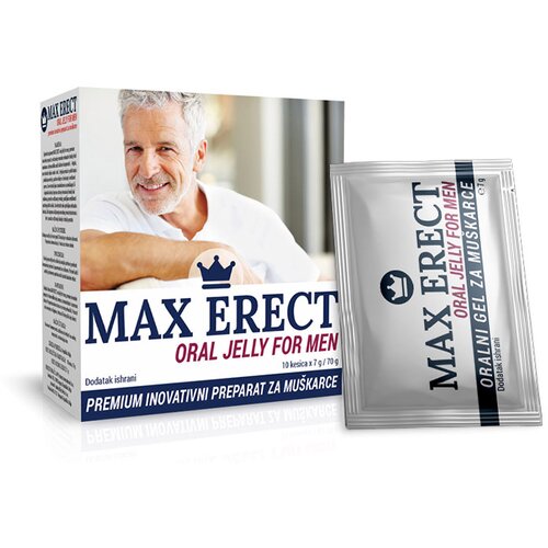Max ERECT (ORAL JELLY FOR MEN) - oralni gel u kesicama za snažnu erekciju, 10 kesica Slike