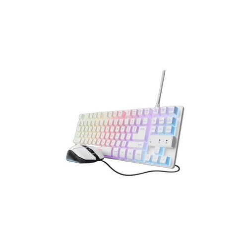 Trust Tastatura+miš Gaming set GXT 798 bela Cene