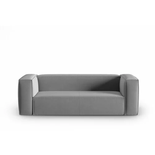 Cosmopolitan Design Siva baršunasti sofa 200 cm Mackay –