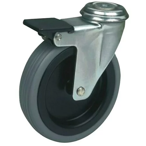  Zakretni kotač za transportna kolica s kočnicom (Promjer kotačića: 75 mm, Nosivost: 75 kg, Klizni ležaj)
