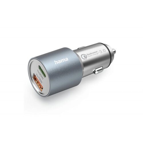 Hama brzi auto punjač 1xUSB-C PD,1xUSB-A qc, 38 w, metal Cene