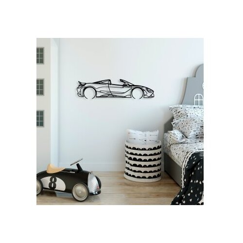 Wallity metalni ukras za zid mclaren 720S silhouette Slike