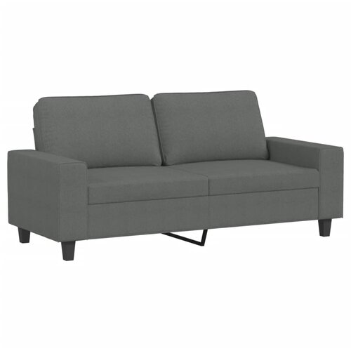  2-dijelni set sofa tamnosivi od tkanine Slike
