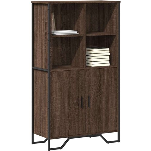 VidaXL Visoka komoda boja hrasta 79,5x35,5x137,5 cm konstruirano drvo Slike