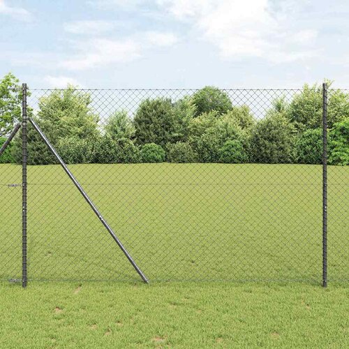  Stup za ogradu Siva 10 x 1,6 m (40 x 40 mm mreža) Čelik i PVC Cene
