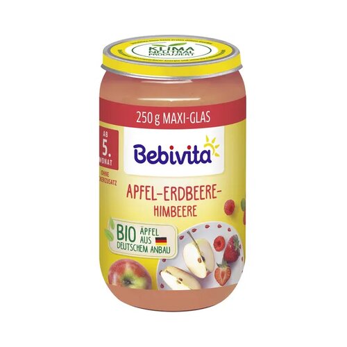 Bebivita Bio otroška hrana - jabolko-jagoda-malina Cene