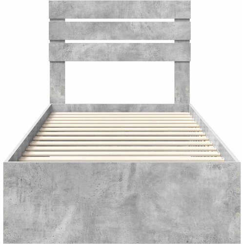  Krevetna konstrukcija Betonski sivi i srebrna 70 x 190 cm Slike