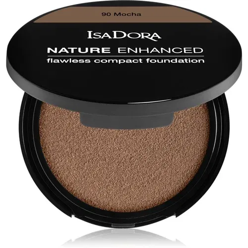 IsaDora Nature Enhanced Flawless Compact Foundation kremni kompaktni make-up odtenek 90 Mocha 10 g