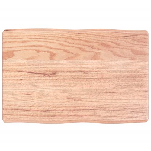 vidaXL Mizna plošča svetlo rjava 60x40x6 cm obdelana trdna hrastovina Cene