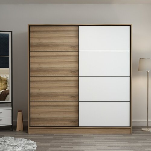 Hanah home Ormar Kale-3983, 180x210x52 cm, Hrast-bijela Cijene
