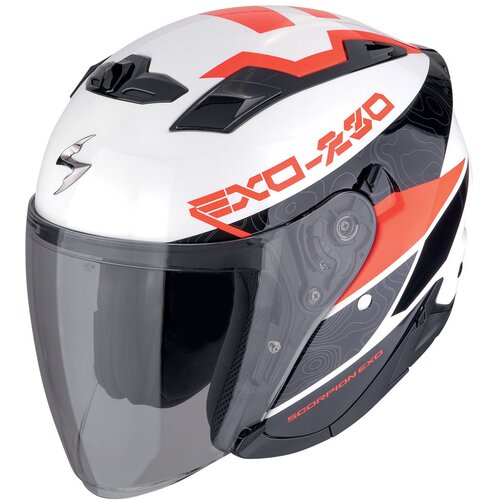 Scorpion Exo-230 band white-black-red kaciga Cene