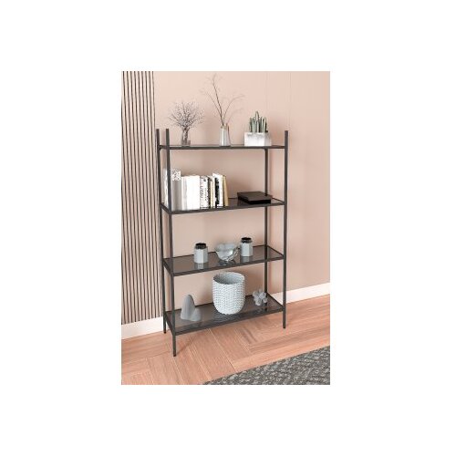 Hanah home polica za knjige marta black smoked glass Slike