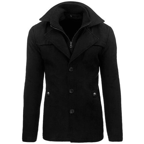 DStreet men's black coat CX0438 Cene