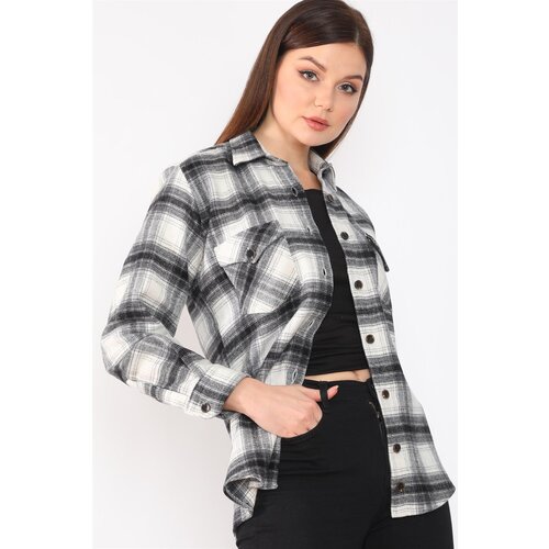 Dewberry Z6663 WOMEN&amp;#039;S SHIRT-BLACK Slike