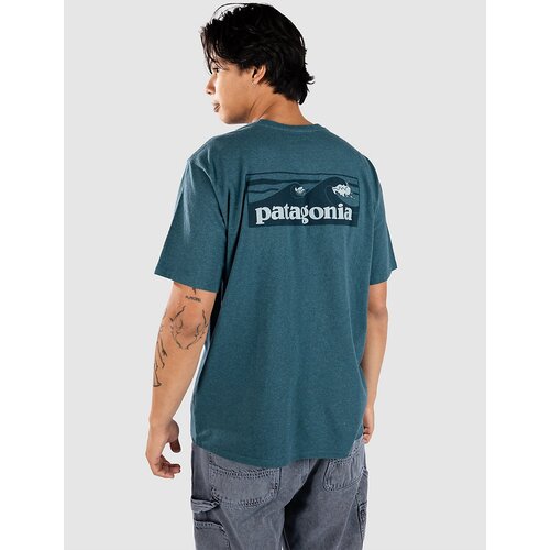 Patagonia Boardshort Logo Pocket Responsibili T-shirt wetland blue Slike