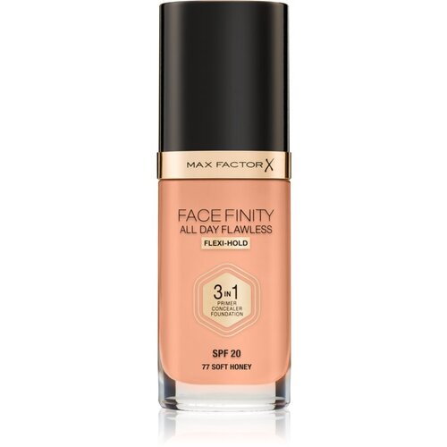Max Factor Facefinity All Day Flawless dolgoobstojen tekoči puder SPF 20 odtenek 77 Soft Honey 30 ml Cene