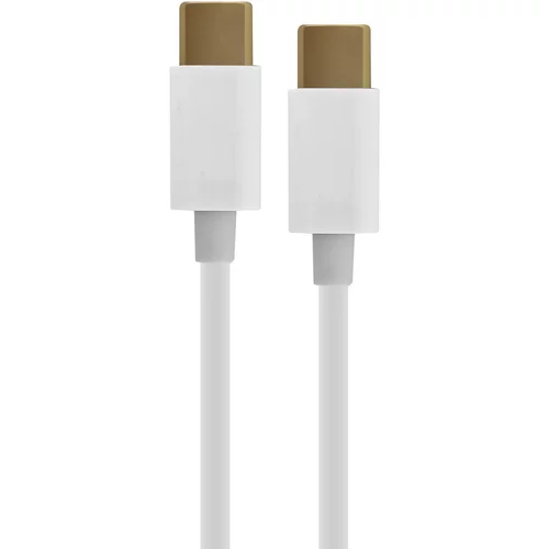 AVIZAR USB tip C moški/moški sinhronizacijski polnilni kabel, 1 m - bel, (20618045)