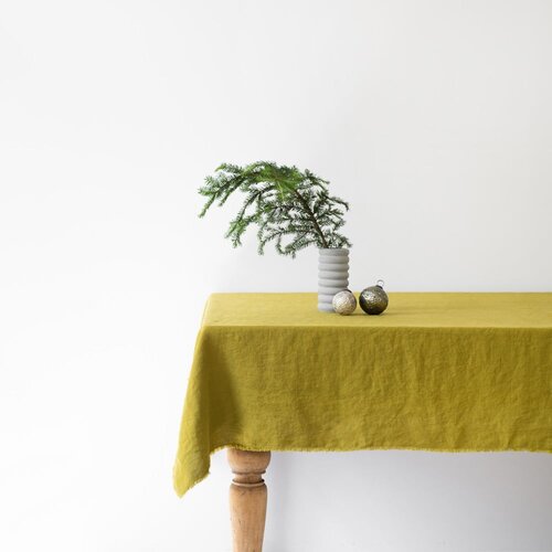 Linen Tales zeleni laneni stolnjak Classic, 140 x 350 cm Cijene