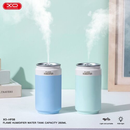 XO vlažilec zraka HF08 RGB osvetlitev 260ml - moder Cene