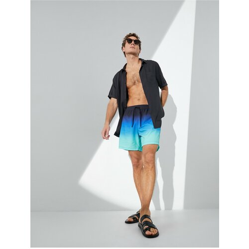 Koton Marine Shorts with Laced Waist Color Block With Pocket Cene