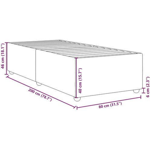 VidaXL okvir za krevet svjetlosivi 80x200 cm od tkanine Slike