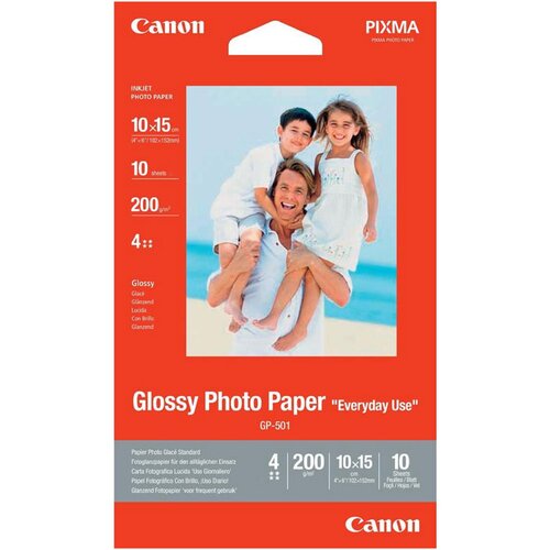 Canon Foto papir GP-501, A6, 10 listov, 200 gramov Cene