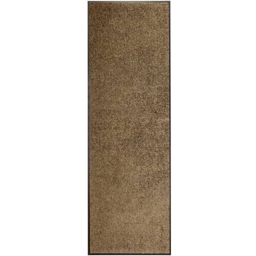 VidaXL Otirač perivi smeđi 60 x 180 cm Slike