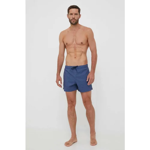 Abercrombie & Fitch Kopalne kratke hlače mornarsko modra barva