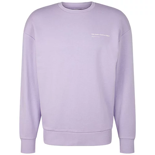 Tom Tailor Sweater majica svijetloljubičasta / bijela