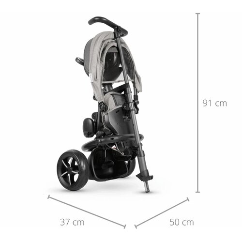 Qplay tricikl za decu Rito Star Grey, 10m+ Slike
