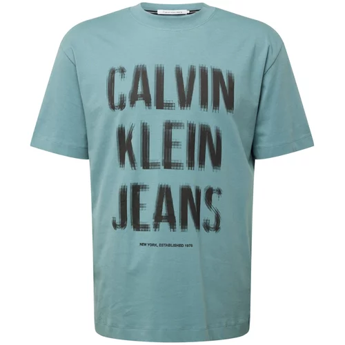 Calvin Klein Jeans Majica svetlo modra / črna