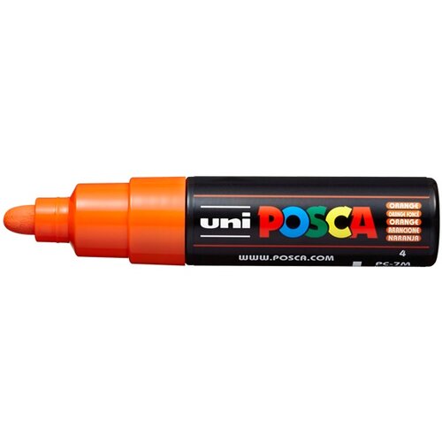  Marker UNI POSCA PC-7M 4.5 - 5.5 MM orange (4) Cene