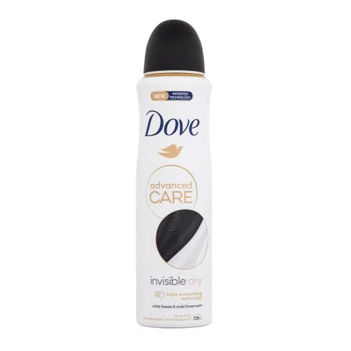 Dove Advanced Care Invisible Dry 72h antiperspirant, ki ne pušča madežev na oblačilih 150 ml za ženske