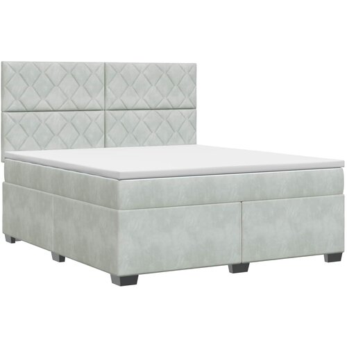  Boxspring krevet s madracem Svjetlosiva 160 x 200 cm Bar&amp;scaron;un Slike