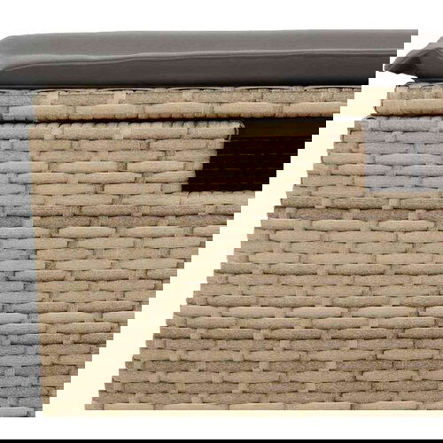 vidaXL 6-dijelni set vrtnih sofa s jastucima bež od poliratana Cijene