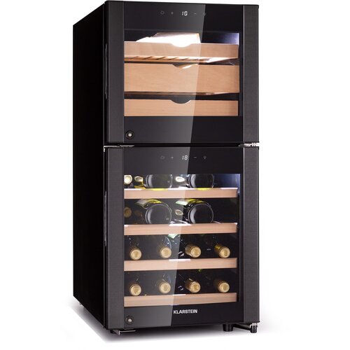 Klarstein el Dorado 89, hladnjak za vino i sir, 2 zone, ekran osjetljiv na dodir, 89L, LED Cijene