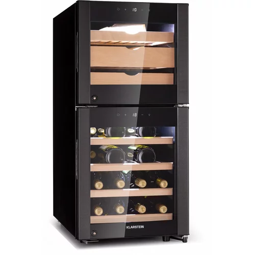 Klarstein el Dorado 89, hladnjak za vino i sir, 2 zone, ekran osjetljiv na dodir, 89L, LED
