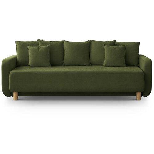 Micadoni Zelena sklopiva/s prostorom za odlaganje sofa 231 cm Elen &amp;ndash; Slike