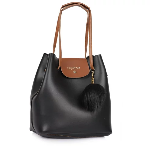 Capone Outfitters Capone Padova Leather Women's Shoulder Bag, Black