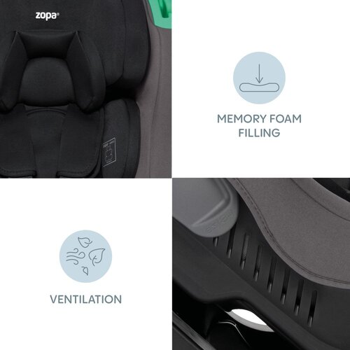Zopa autosjedalica Verso R129, Foggy Grey Slike