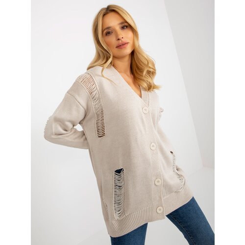 RUE PARIS Cardigan-LC-SW-8042.04X-Beige Slike