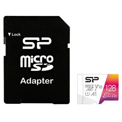 SiliconPower Memorijska kartica microSDXC Color SR104 128 GB, UHS-I U1 A1 V10, s adapterom Cijene