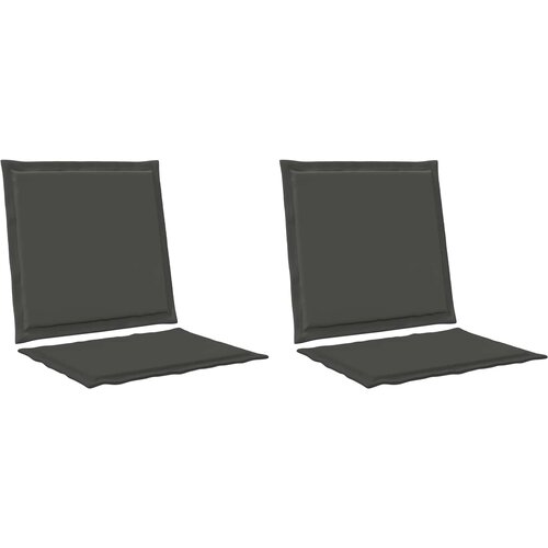  Jastučići za sjedenje i leđa 2 pcs Antracit 47 x 45 x 2 cm Slike