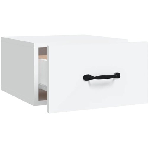  Zidni noćni ormarići 2 kom bijeli 35 x 35 x 20 cm Bijela Slike